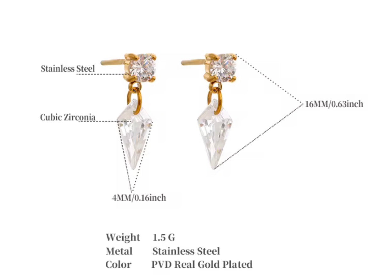 Crystal Drop Earrings