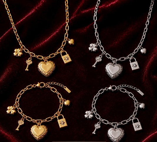 Corazón de la Suerte Locket