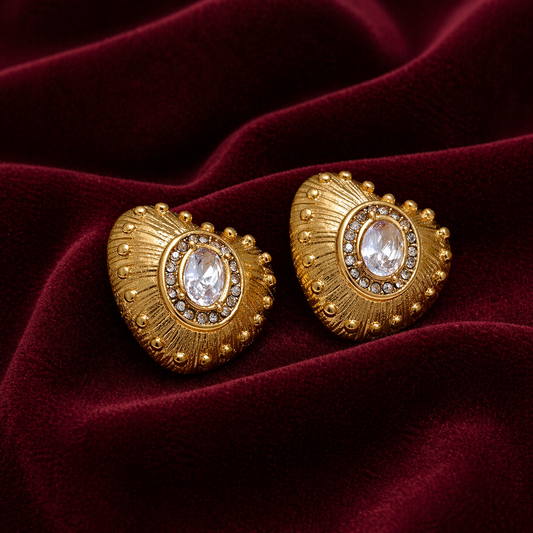 Corazón Dorado Earrings